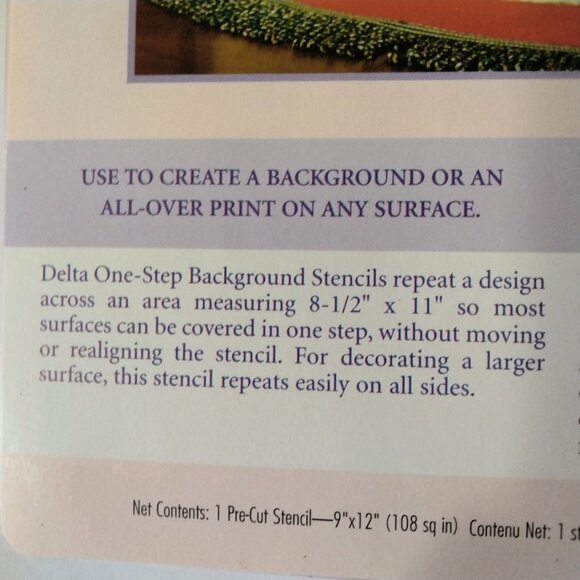 Delta Stencil Magic One Step Background Strokework Grid - Picture 8 of 10